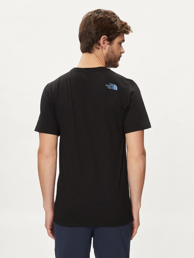 T-shirt mountain line noir homme - The Noth Face