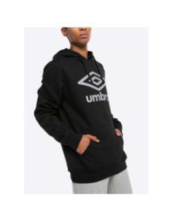 Sweat à capuche bas net noir homme - Umbro