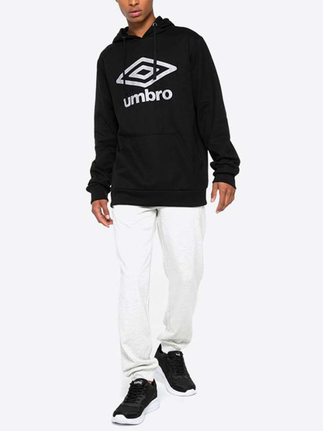 Sweat à capuche bas net noir homme - Umbro