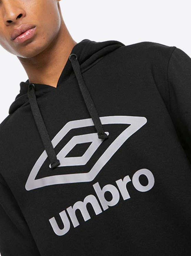 Sweat à capuche bas net noir homme - Umbro