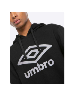 Sweat à capuche bas net noir homme - Umbro