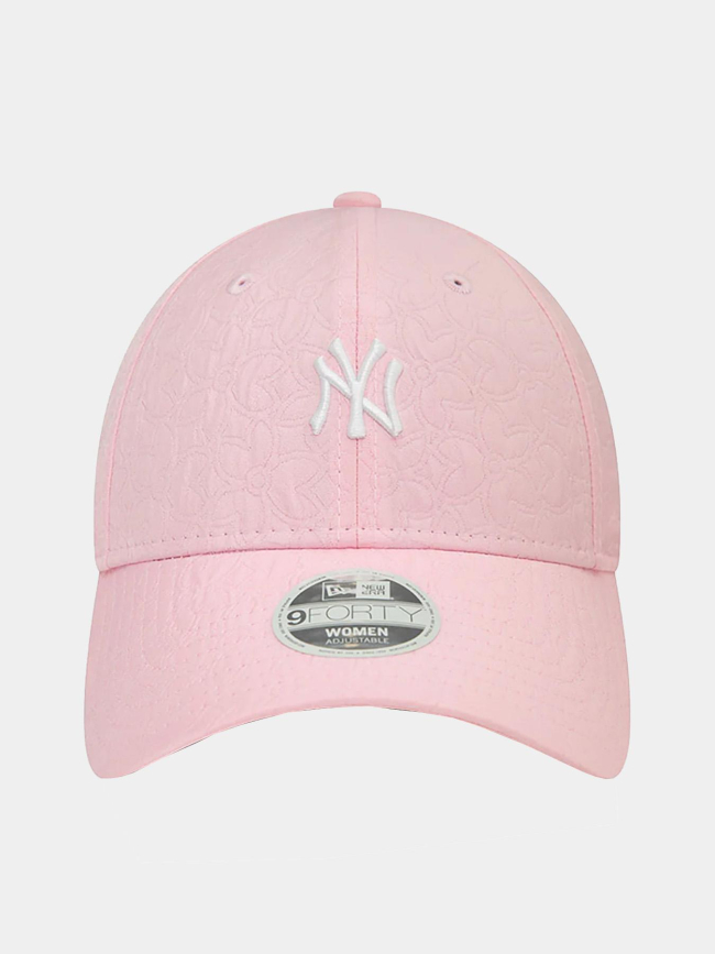 Casquette 9forty new york yankees jacquard rose femme - New Era