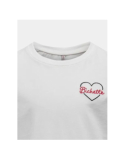 T-shirt beate life bichette blanc fille - Only