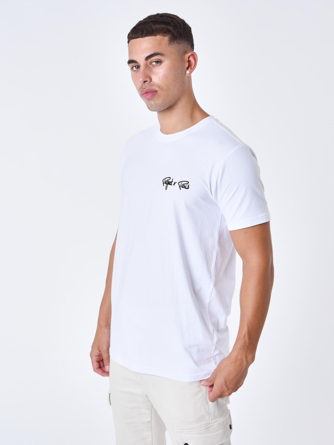 T-shirt brodé logo blanc homme - Project X Paris