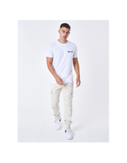 T-shirt brodé logo blanc homme - Project X Paris