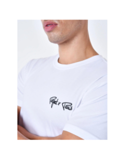 T-shirt brodé logo blanc homme - Project X Paris