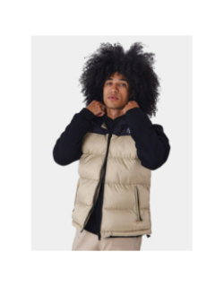 Doudoune sans manche bicolore beige noir homme - Project X Paris