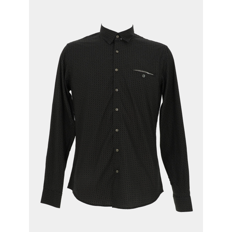 Chemise manches longues lecafe noir homme - Benson & Cherry