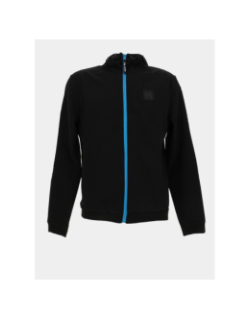 Veste zippée à capuche parker noir bleu homme - Helvetica