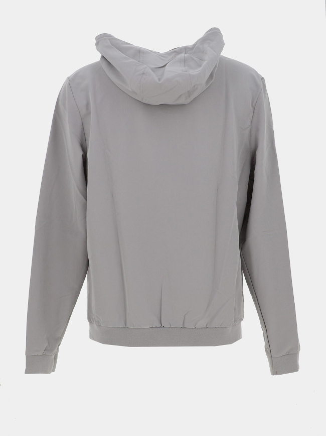 Veste zippée à capuche parker gris rose homme - Helvetica