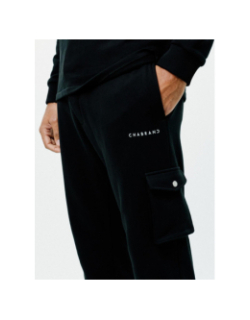 Pantalon cargo logo noir homme - Chabrand