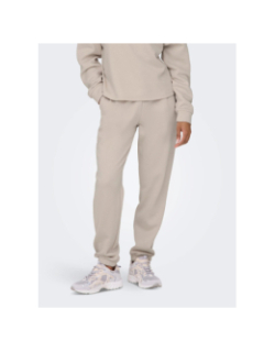 Jogging uni comfort brush beige femme - Only