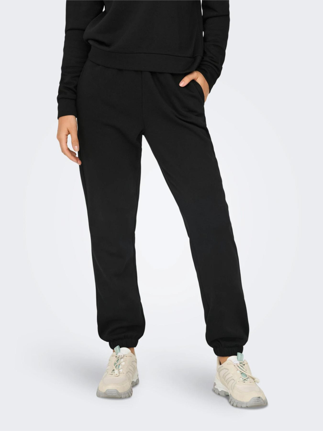 Jogging uni comfort brush noir femme - Only Play