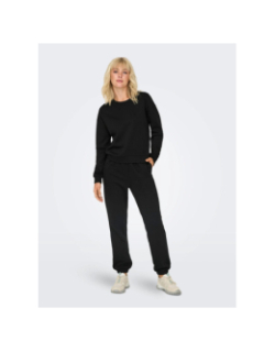 Jogging uni comfort brush noir femme - Only Play