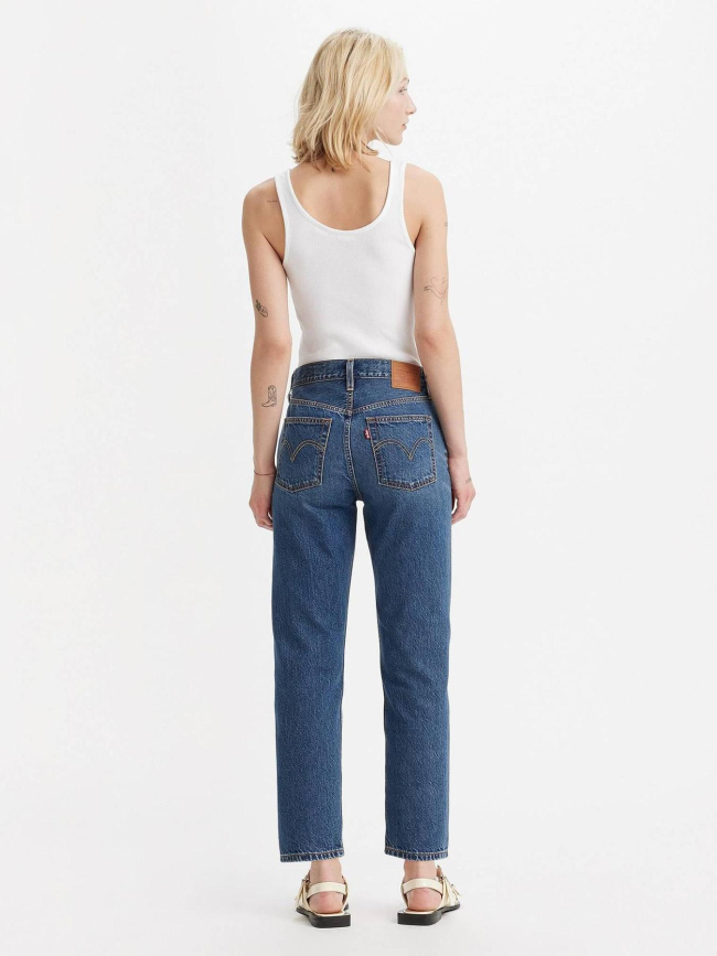 Jean 501 droit crop lightweight bleu foncé femme - Levi's