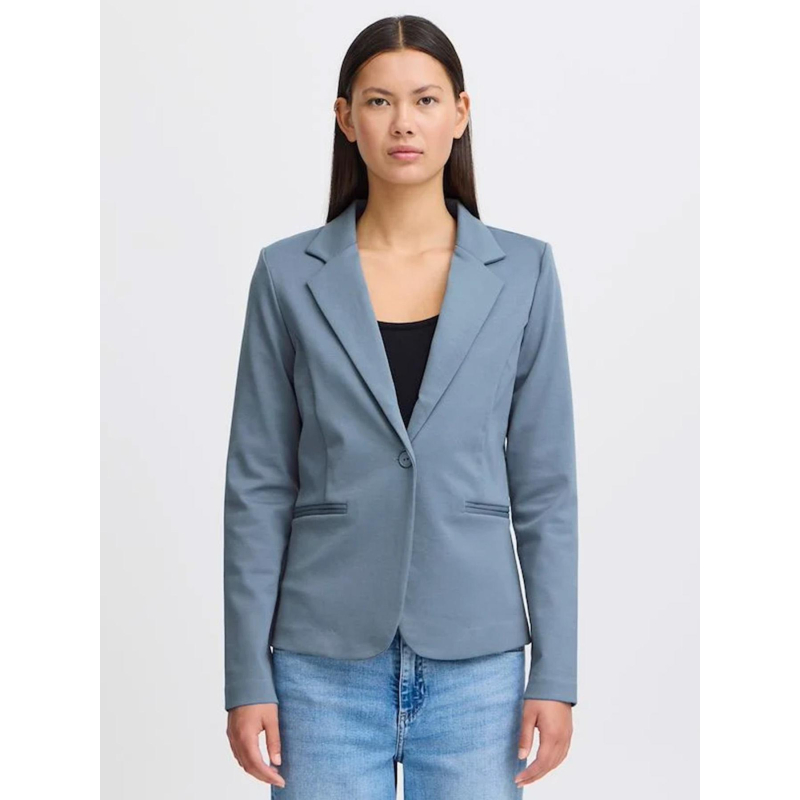 Veste blazer kate bleu femme - Ichi