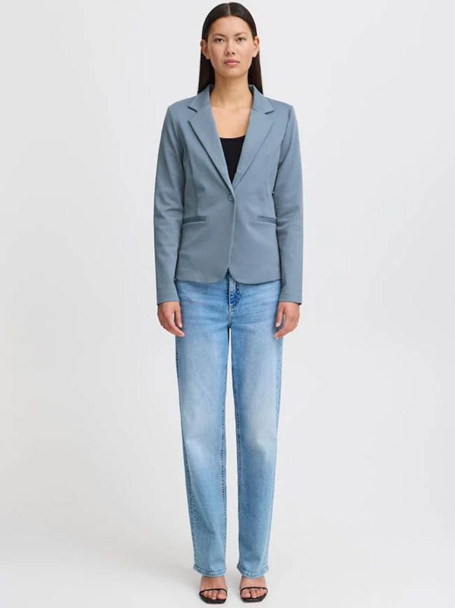 Veste blazer kate bleu femme - Ichi