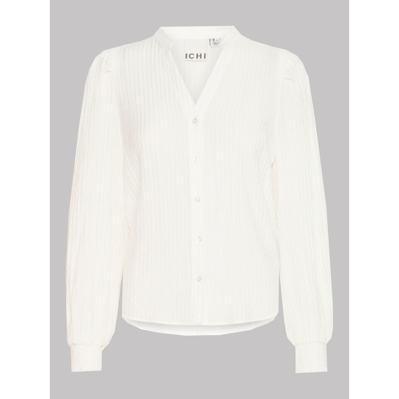 Chemisier uni cinavi blanc femme - Ichi