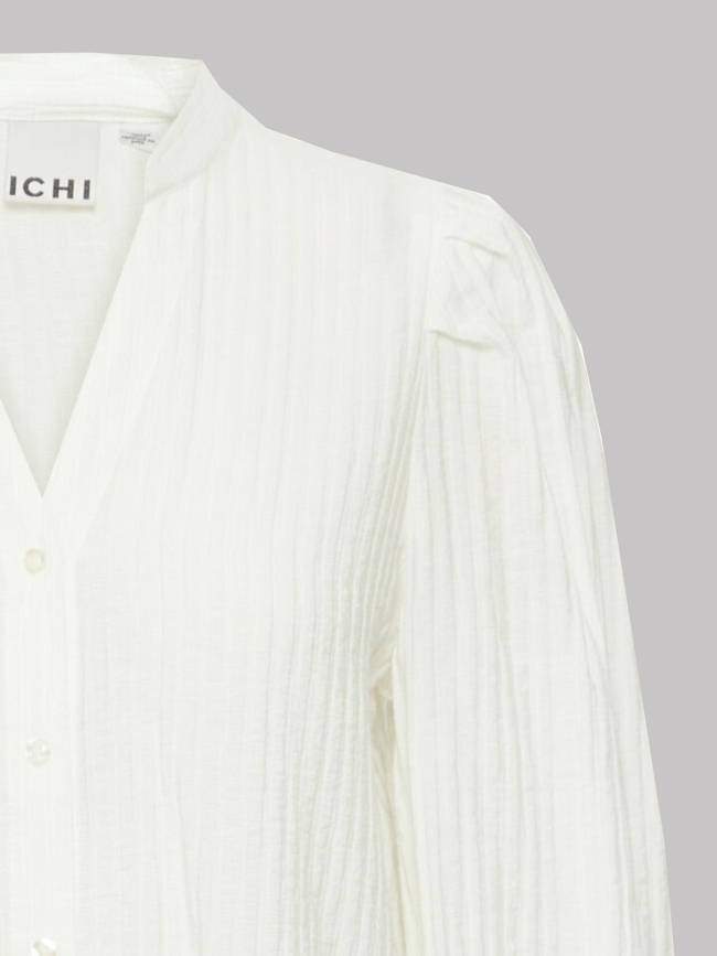 Chemisier uni cinavi blanc femme - Ichi