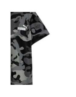 T-shirt camouflage noir gris garçon - Puma