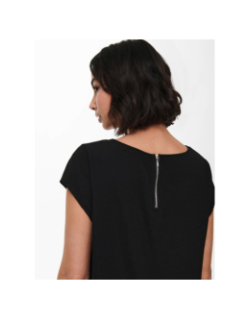 T-shirt vic solid top noir femme - Only