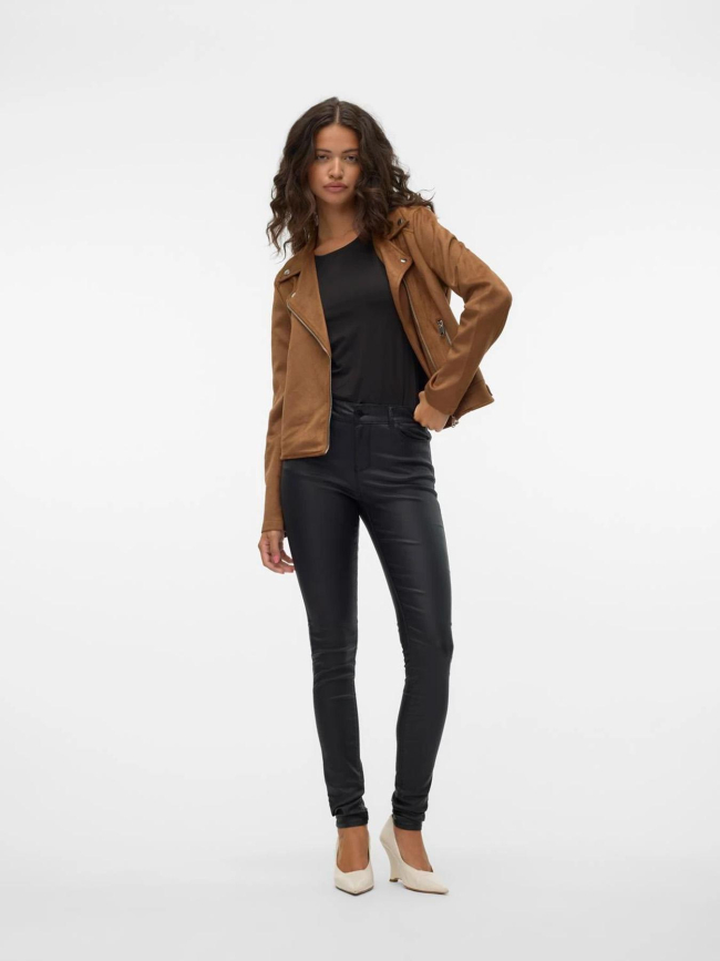 Veste perfecto suédine jose marron femme - Vero Moda