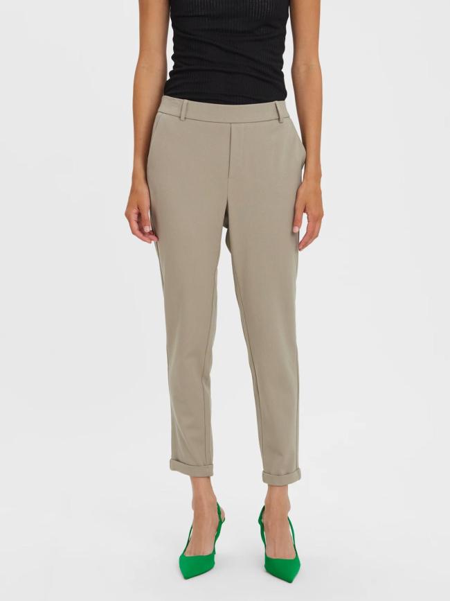 Pantalon loose maya beige femme - Vero Moda