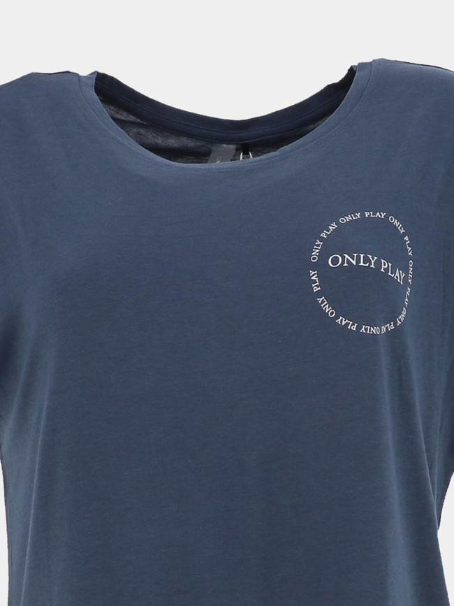 T-shirt somi loose bat bleu femme - Only Play