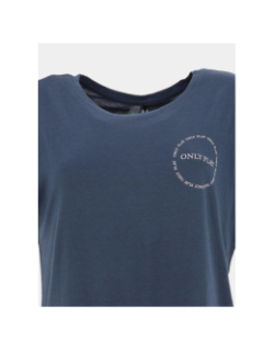 T-shirt somi loose bat bleu femme - Only Play