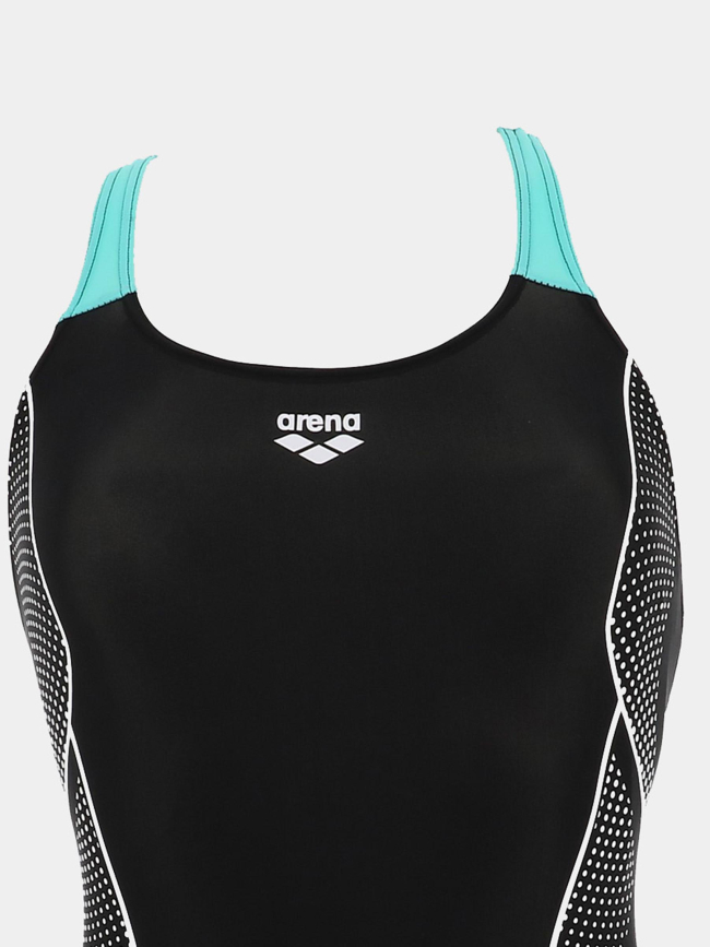 Maillot de bain une pièce symmetrical noir femme - Arena