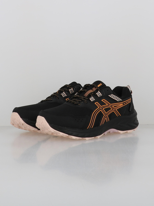 Chaussures de trail waterproof gel venture 9 noir orange femme - Asics