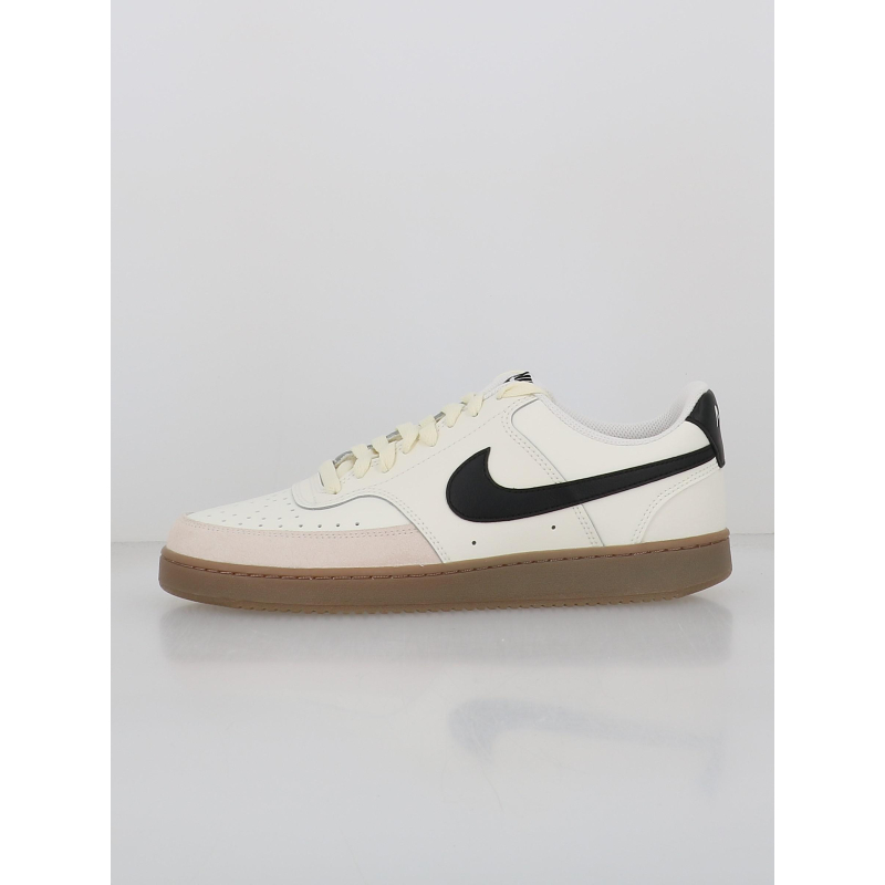 Baskets court vision blanc écru noir homme - Nike