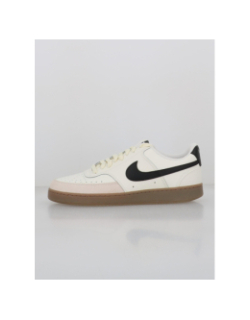 Baskets court vision blanc écru noir homme - Nike