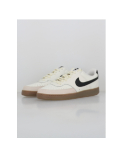 Baskets court vision blanc écru noir homme - Nike