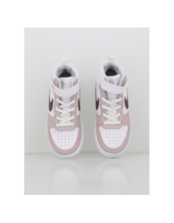 Baskets montantes court borough blanc rose enfant - Nike