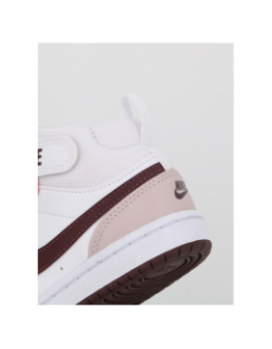 Baskets montantes court borough blanc rose enfant - Nike