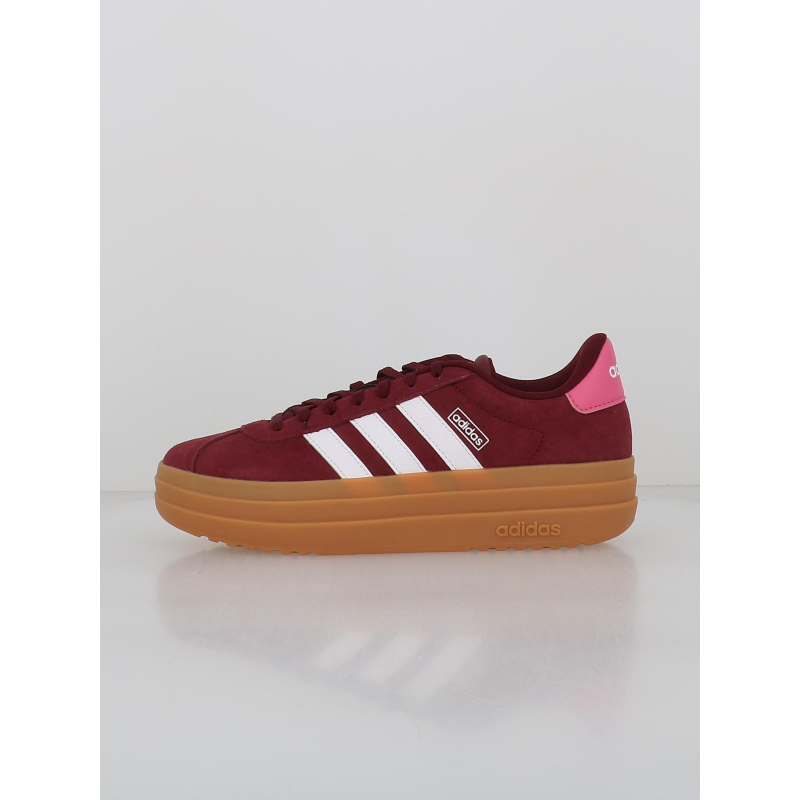 Baskets a plateforme vl court bold bordeaux femme Adidas wimod