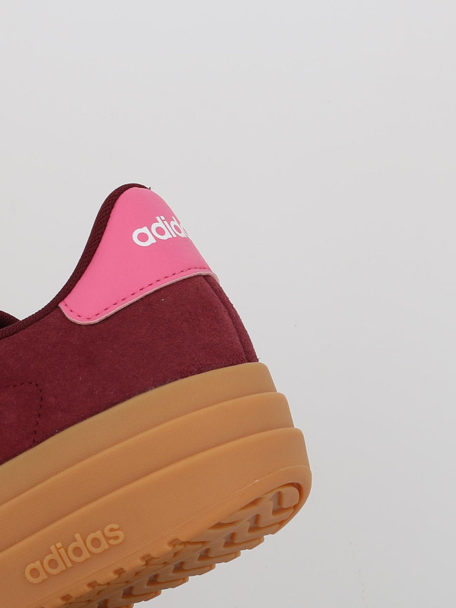 Baskets a plateforme vl court bold bordeaux femme Adidas wimod