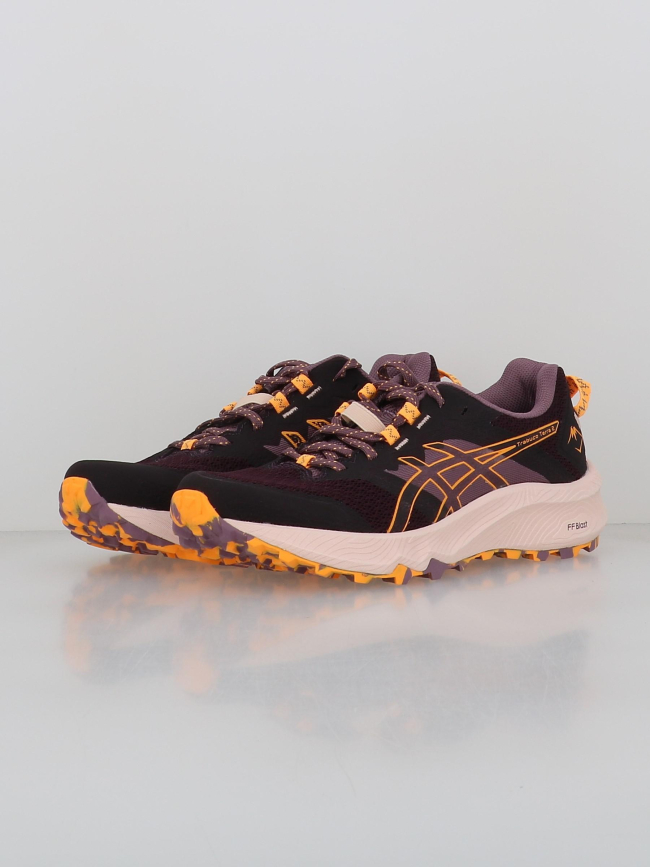 Chaussures de trail trabuco terra 2 noir violet femme - Asics