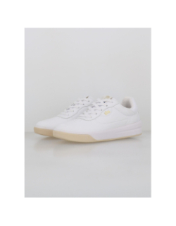 Baskets en cuir extra blanc femme - Tbs