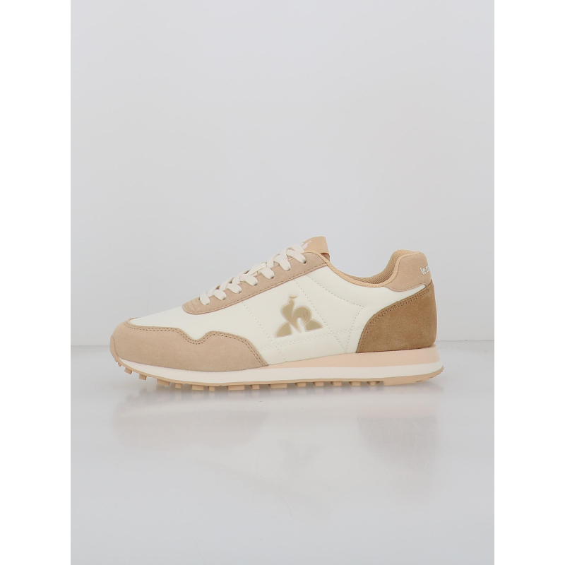 Baskets astra 2 optical beige blanc femme - Le Coq Sportif