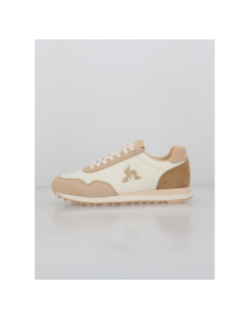 Baskets astra 2 optical beige blanc femme - Le Coq Sportif