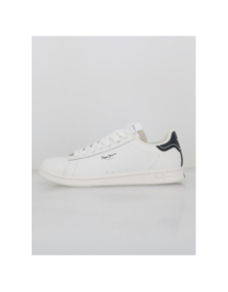 Baskets player basic en cuir blanc homme - Pepe Jeans