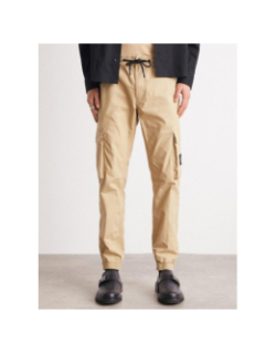 Pantalon cargo skinny whashed beige homme - Calvin Klein Jeans