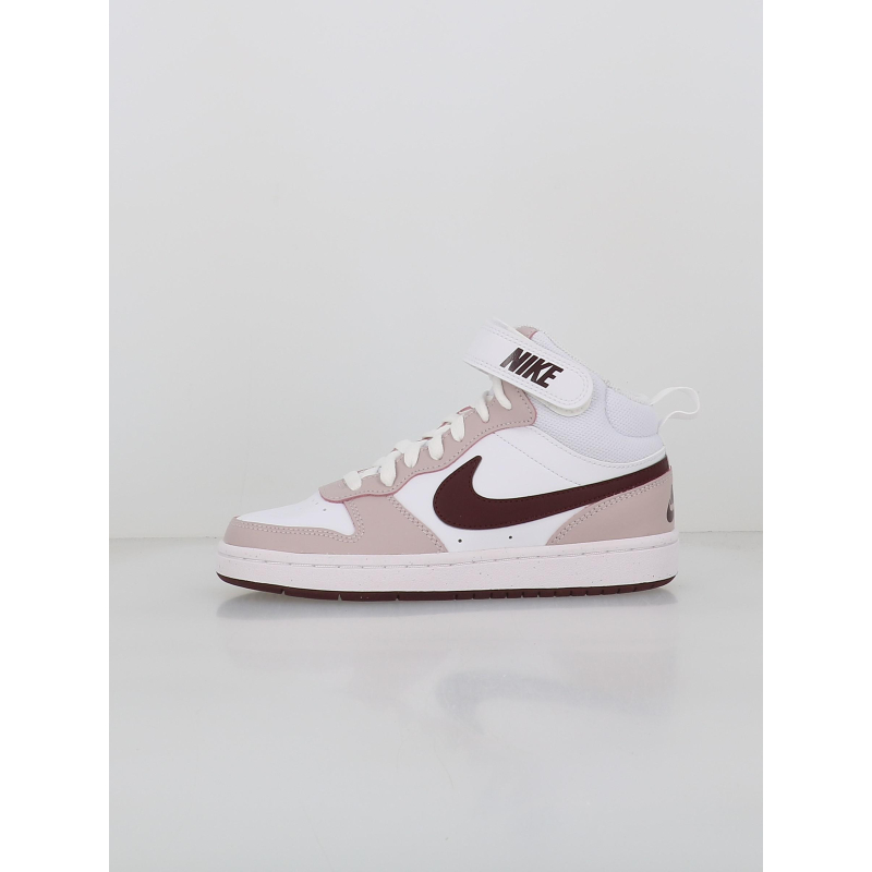 Baskets montantes court borough blanc violet enfant - Nike