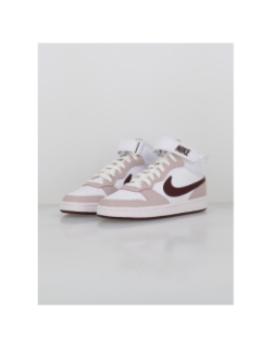 Baskets montantes court borough blanc violet enfant - Nike