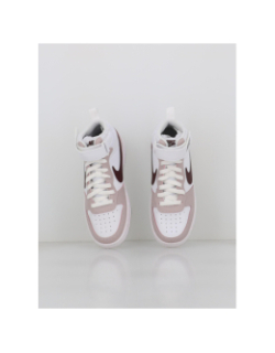 Baskets montantes court borough blanc violet enfant - Nike