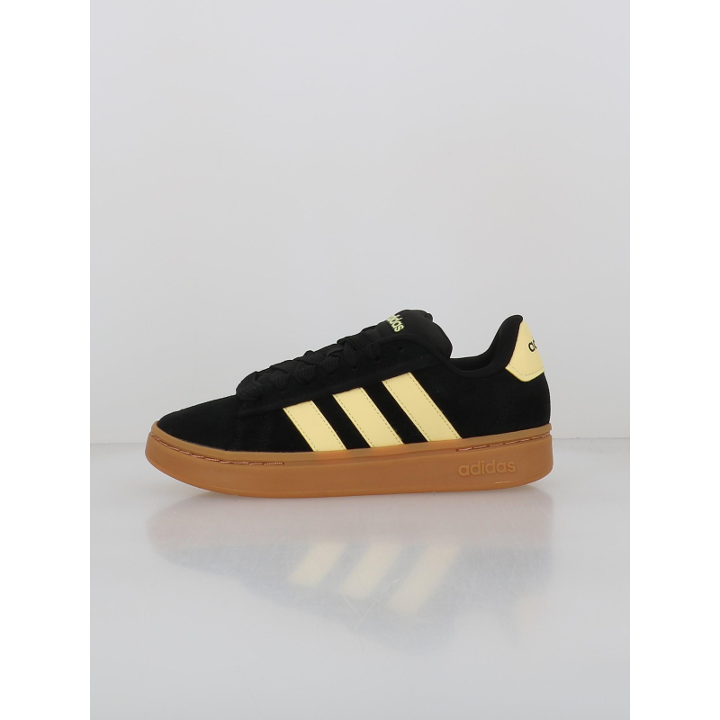 Baskets grand court alpha noir jaune femme - Adidas