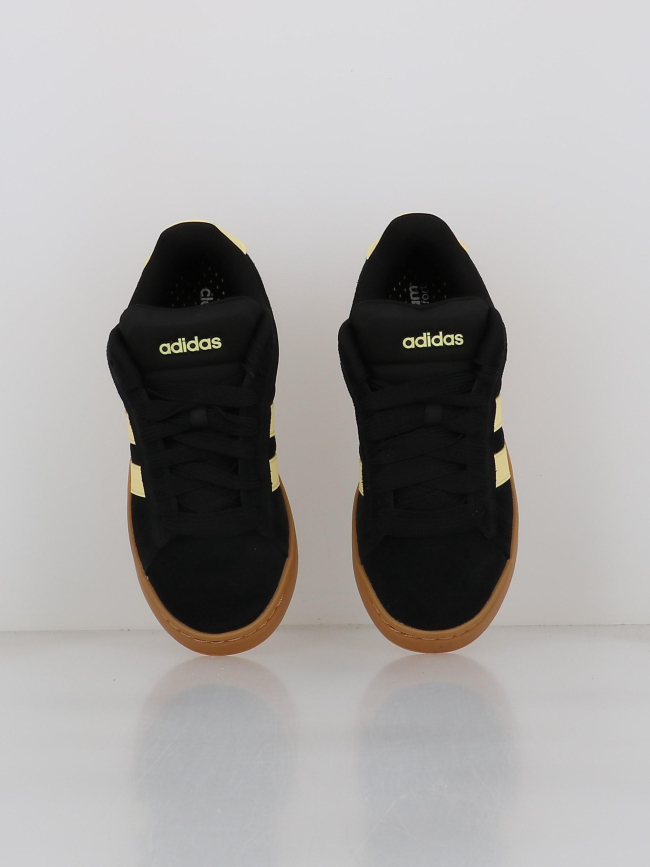 Baskets grand court alpha noir jaune femme - Adidas