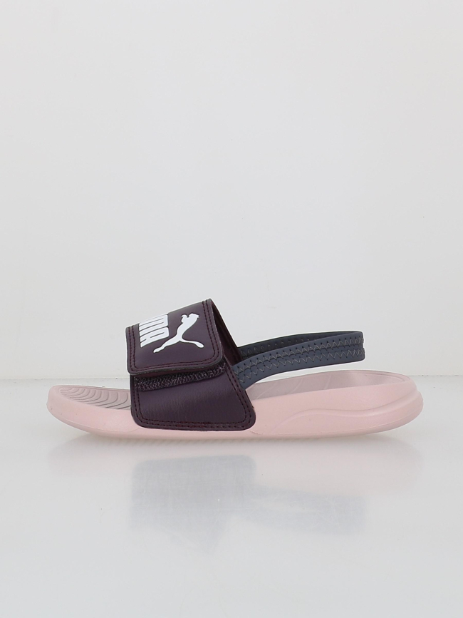 Claquettes popcat strap avec lanière enfant violet - Puma